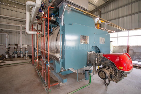 Three pass steam boiler