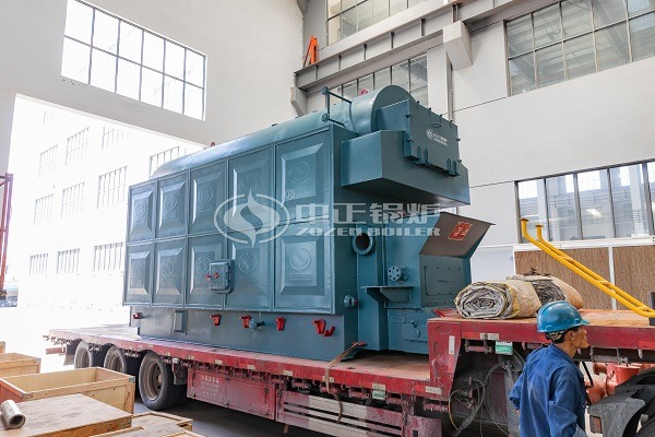 Biomass fired pellet boiler