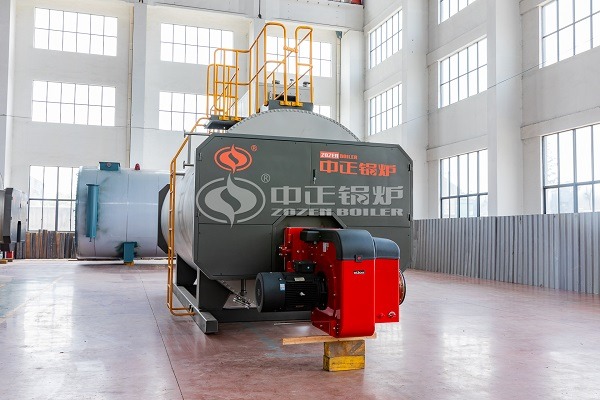 Wet back steam boiler