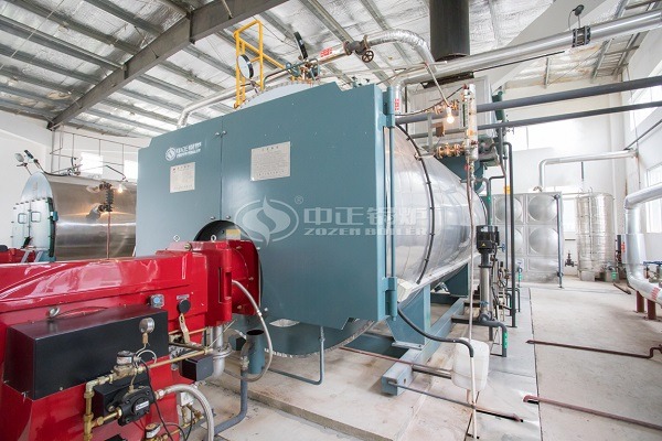 Oil-fired steam boiler