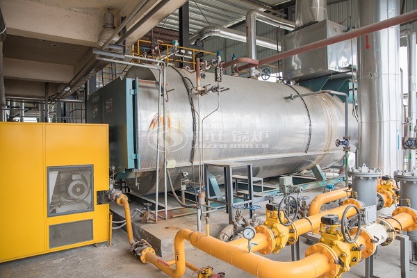 Natural gas steam boiler