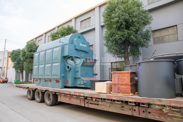 Wood pellet steam boiler