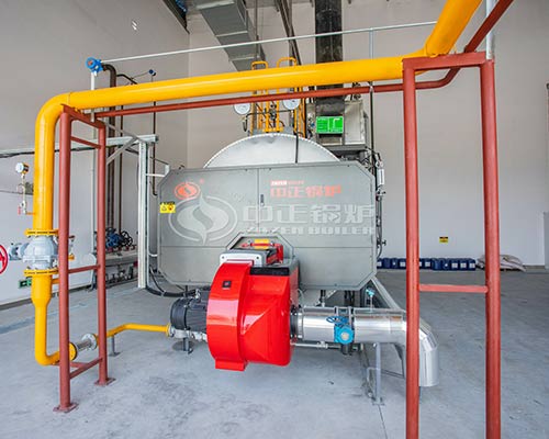 Horizontal gas steam boiler