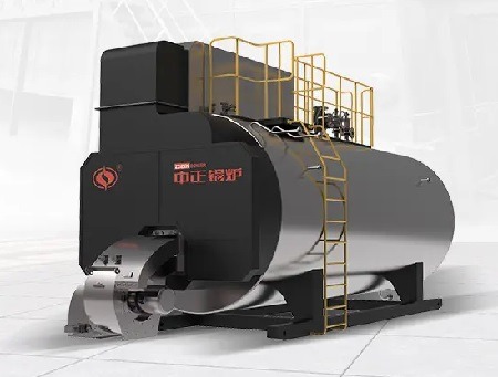 Condensing steam boiler