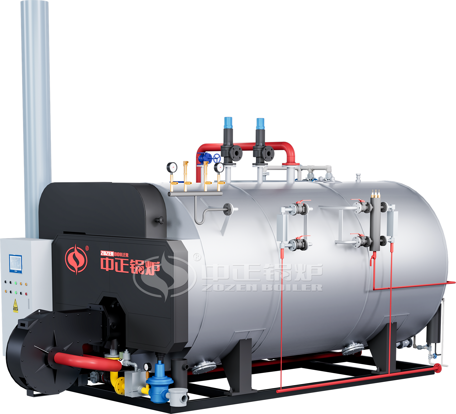 WNS Series Gas/Oil Fired Skid-mounted Steam Boiler