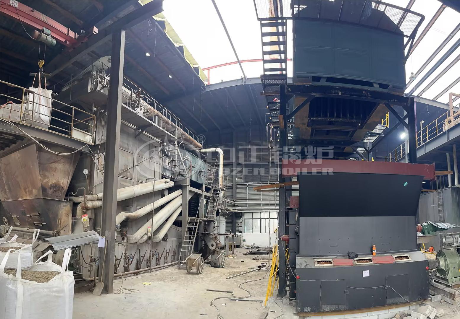 15 TPH Tri-Drum Biomass Steam Boiler in Building Material Industry