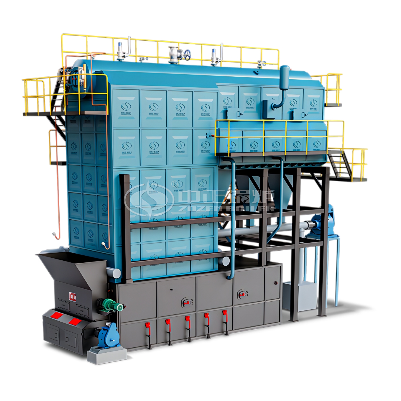 DZL Series Tri-drum Horizontal Type Firewood Steam Boiler