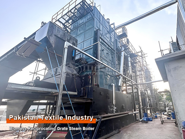ZOZEN 20 TPH Reciprocating Grate Biomass Steam Boiler for Textile Plant in Pakistan